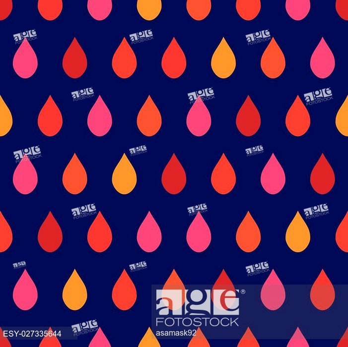 701x700 Red Tone Rain Navy Blue Background Vector Illustration, Stock