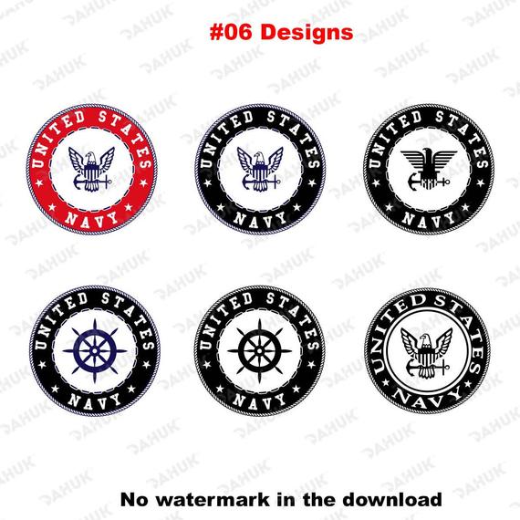 570x570 Navy Logo Png Dxf Vector Etsy