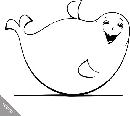 Funny Cartoon Cute Fat Navy Seal Vector Illustration Premium 439x393 Funny Cartoon Cute Fat Navy Seal Vector Illustration Premium