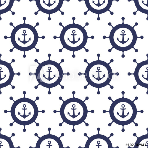 Cute Nautical Background Navy Vector Seamless Pattern Anchor 500x500 Cute Nautical Background Navy Vector Seamless Pattern Anchor