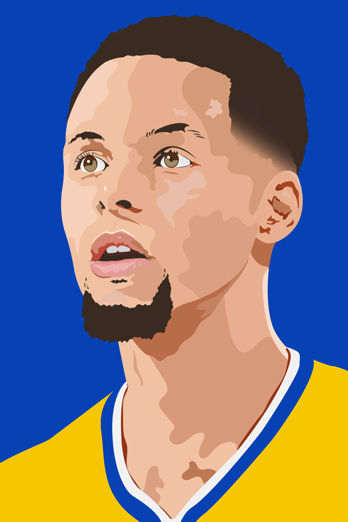 Nba Vector Portraits On Student Show 500x750 Nba Vector Portraits On Student Show