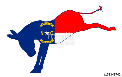 500x319 North Carolina Democrat Donkey Flag Stock Image And Royalty Free
