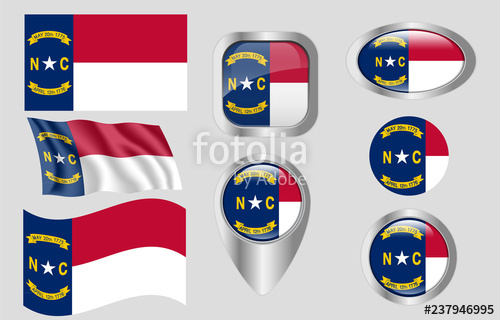 500x320 Flag Of North Carolina Stock Image And Royalty Free Vector
