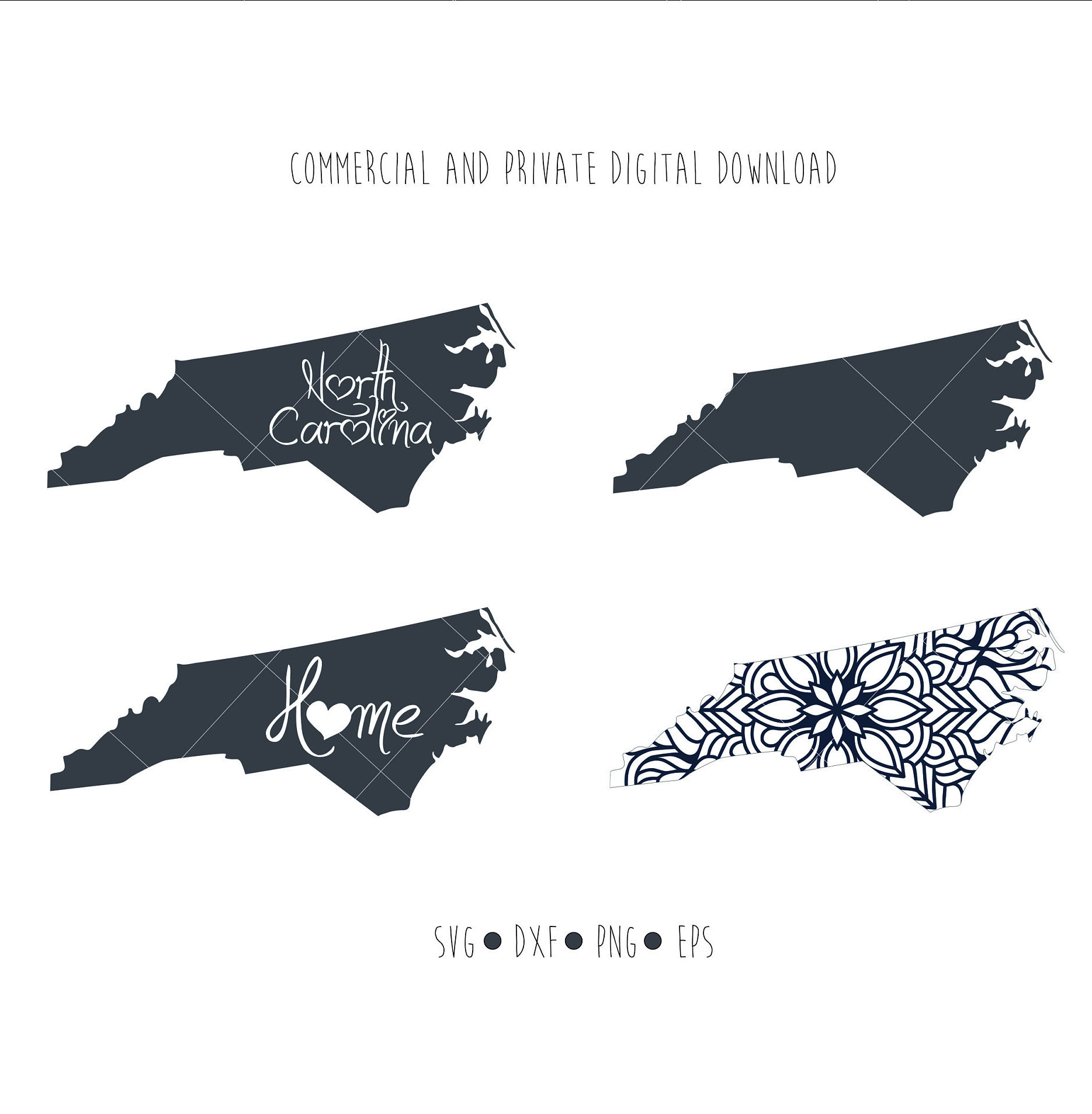 1869x1907 North Carolina State In My Heart Outline Vector Etsy