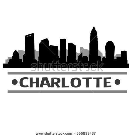 450x470 Charlotte Nc Skyline Silhouette