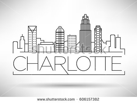 450x338 Collection Of 'charlotte Nc Skyline Silhouette' Download More
