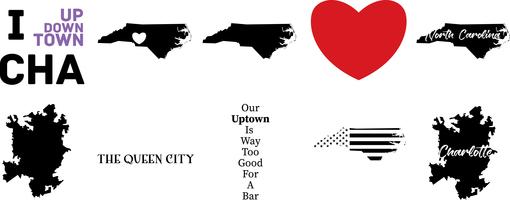 510x200 North Carolina Free Vector Art