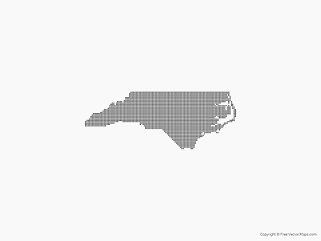 460x345 Vector Maps Of North Carolina Free Vector Maps
