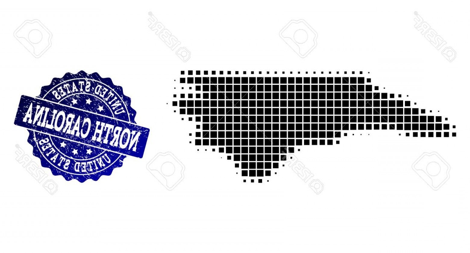 1560x841 Vector Map North Carolina Hoodamath