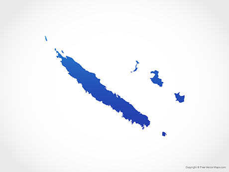 460x345 Vector Maps Of New Caledonia Free Vector Maps