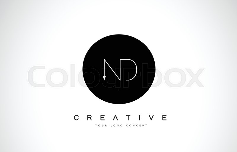 800x515 Nd N D Logo Design With Black And Stock Vector Colourbox