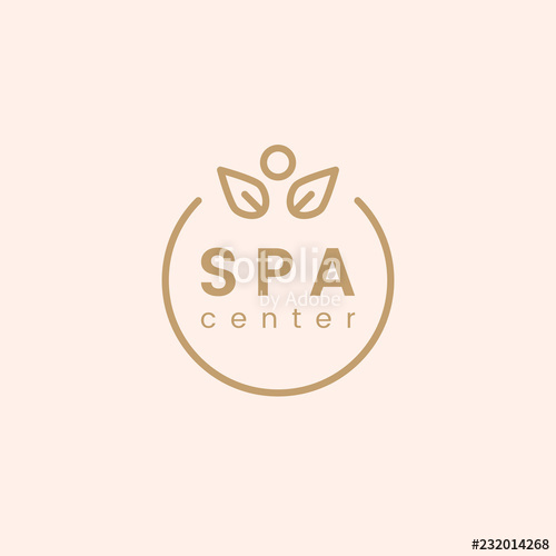 500x500 Spa A Nd Wellness Center Logo Vector Stock Image And Royalty Free