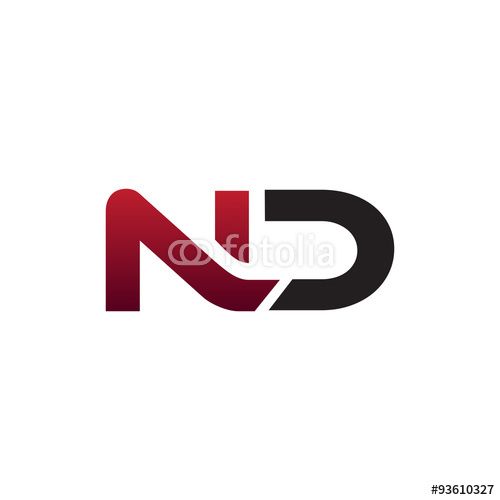 500x500 Vector Modern Initial Logo Nd Logos Initials Initials Logo