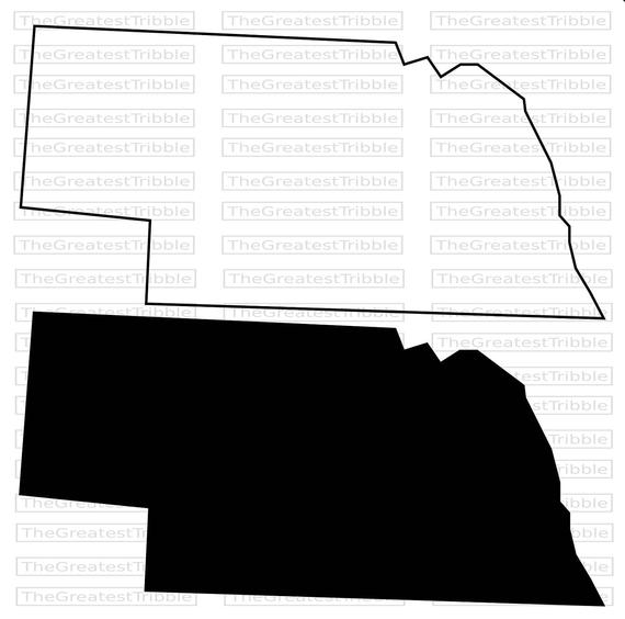 570x564 Nebraska State Map Png Vector Graphic Clip Art Etsy