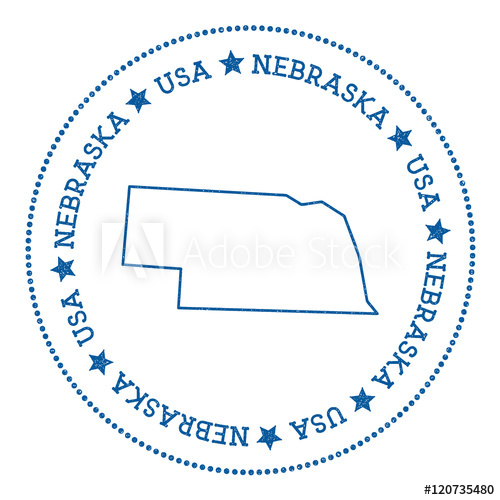 Nebraska Vector Map Sticker Hipster And Retro Style Badge 500x500 Nebraska Vector Map Sticker Hipster And Retro Style Badge