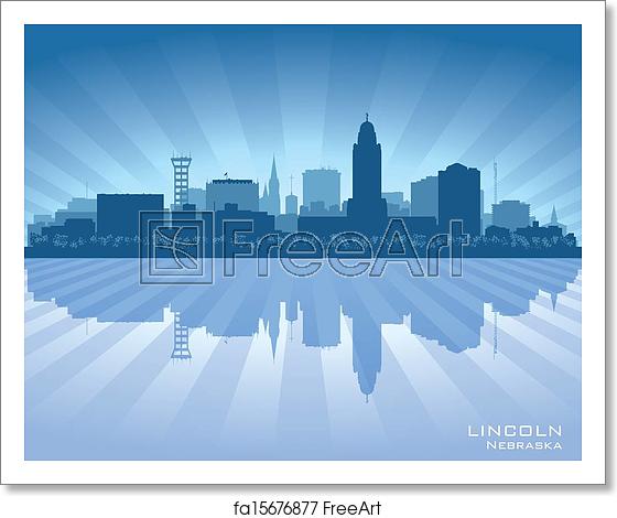 Free Art Print Of Lincoln Nebraska City Skyline Vector Silhouette 560x470 Free Art Print Of Lincoln Nebraska City Skyline Vector Silhouette
