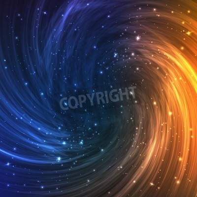 400x400 Colorful Space Galaxy Background With Light, Shining Stars