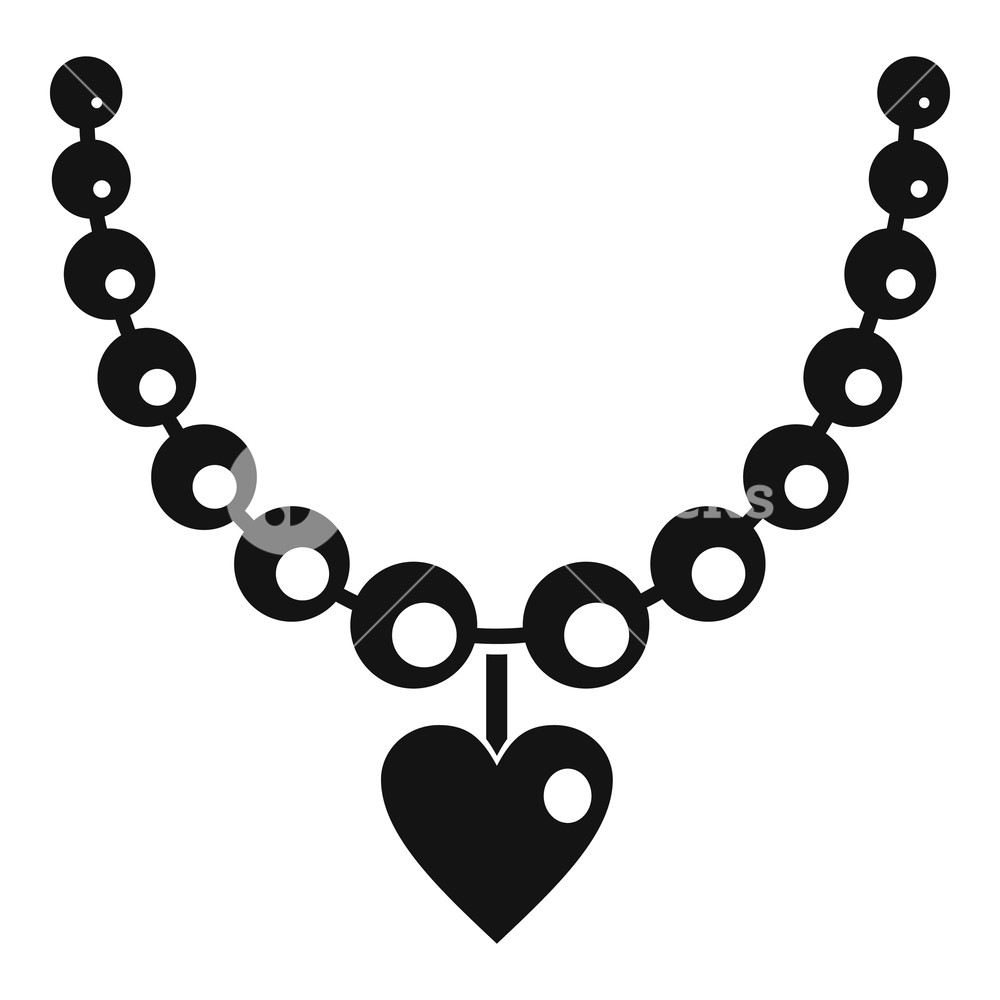 1000x1000 Necklace Icon Simple Illustration Of Necklace Vector Icon For Web