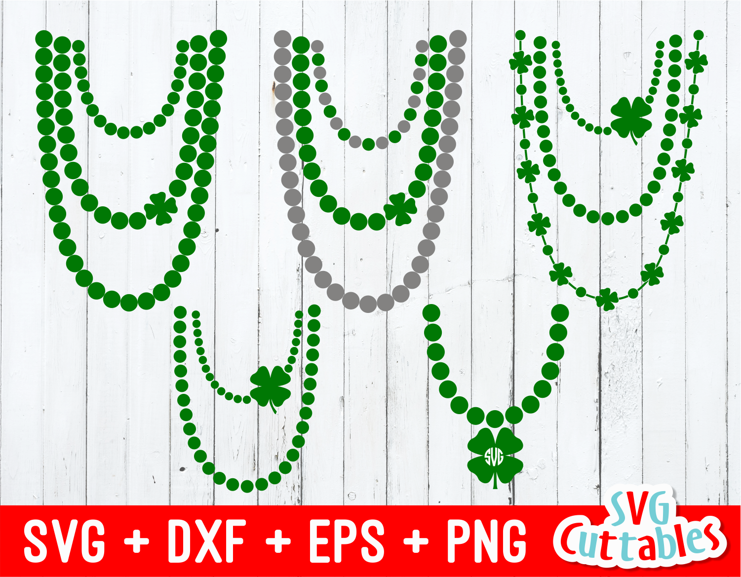 1501x1169 St Patrick's Day Necklace Vector Set Of Svgcuttablefiles