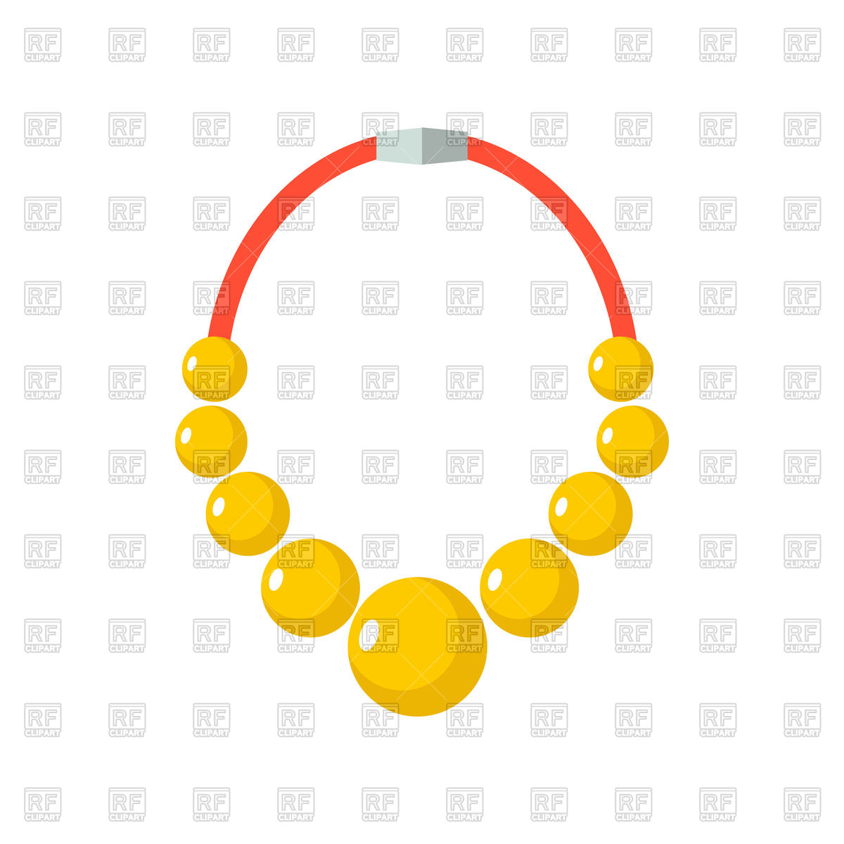 1200x1200 Golden Necklace Vector Image Of Objects Maryvalery