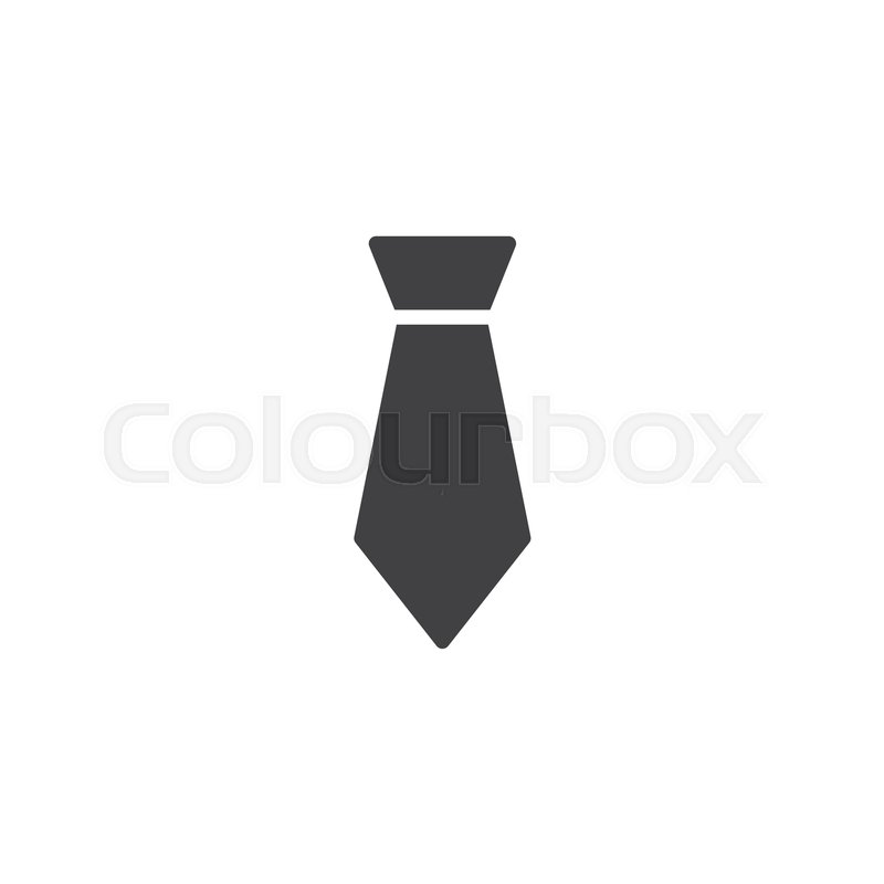 800x800 Necktie Vector Icon Filled Flat Sign Stock Vector Colourbox