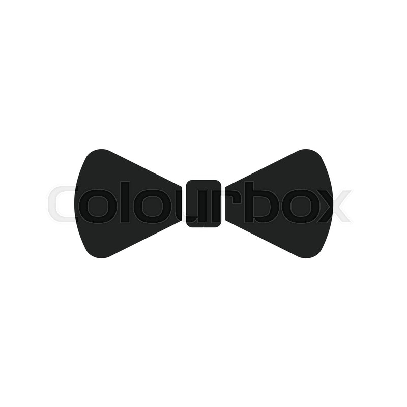800x800 Bow Tie Flat Icon Necktie Vector Stock Vector Colourbox