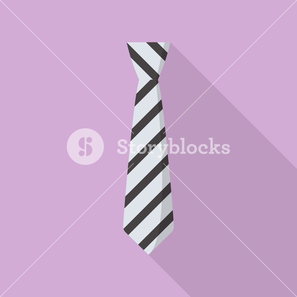 1000x1000 Fashion Necktie Icon Flat Illustration Of Fashion Necktie Vector