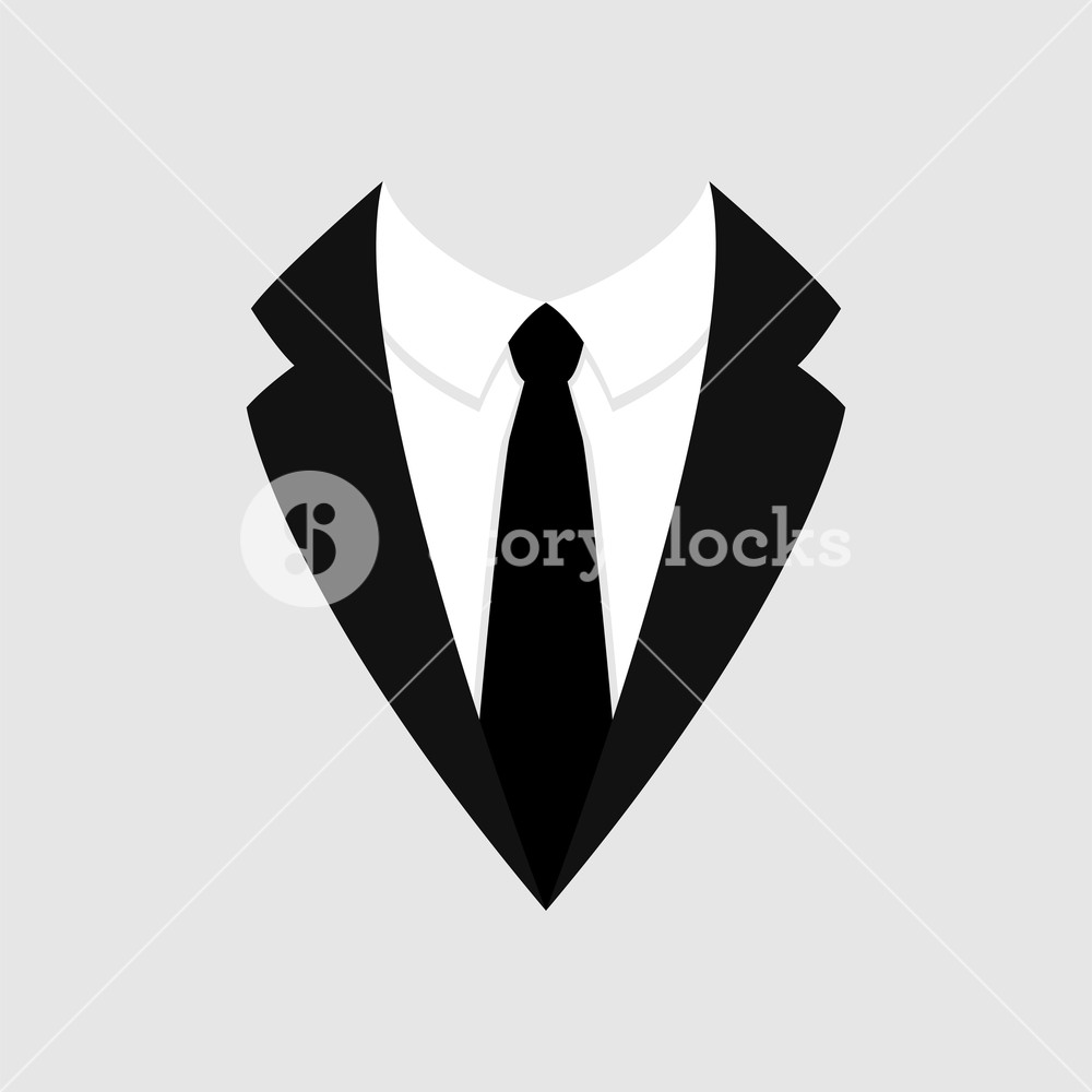 1000x1000 Man's Jacket Tuxedo Weddind Suit With Necktie Vector