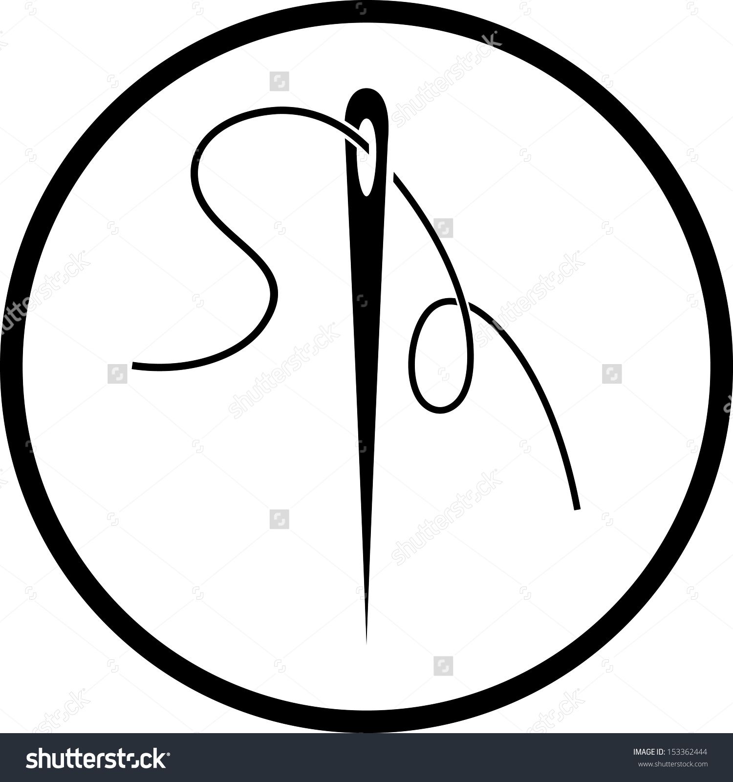 1500x1600 Needle And Thread Vector Icon