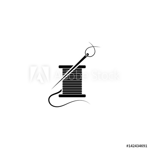 500x500 Needle And Thread Vector Icon