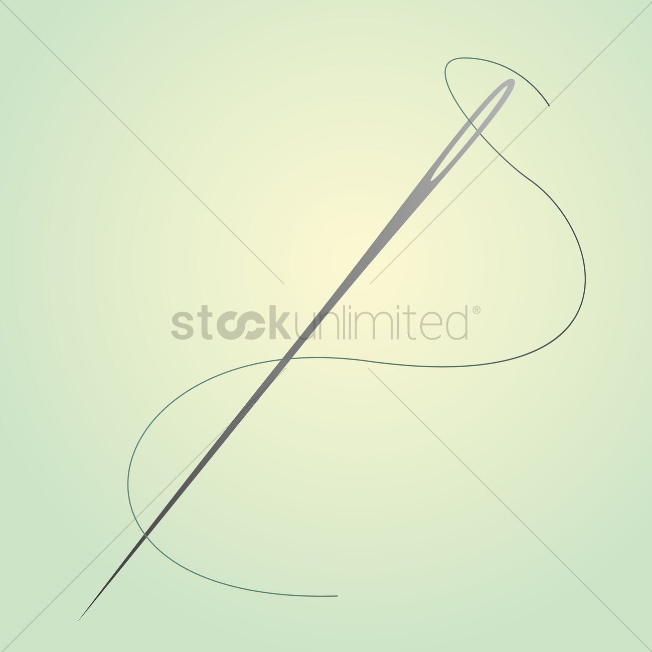 1300x1300 Needle With Thread Vector Image