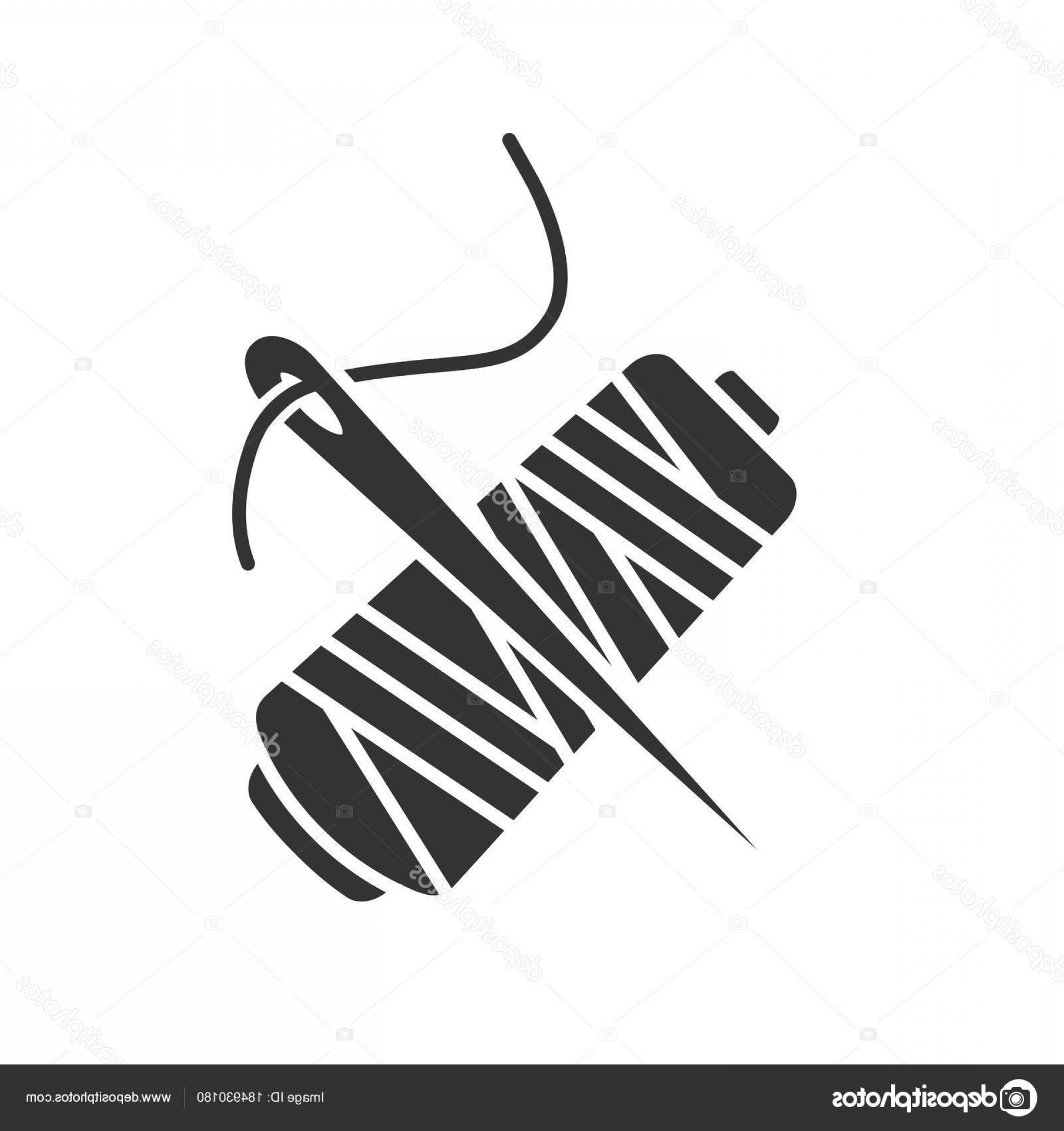 1920x2040 Stock Illustration Sewing Needle Thread Spool Glyph Geekchicpro