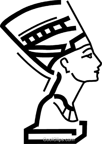 339x480 Nefertiti Royalty Free Vector Clip Art Illustration