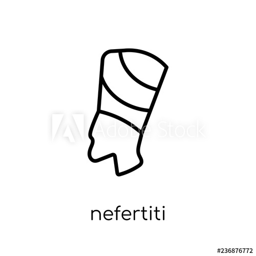 500x500 Nefertiti Icon From Culture Collection