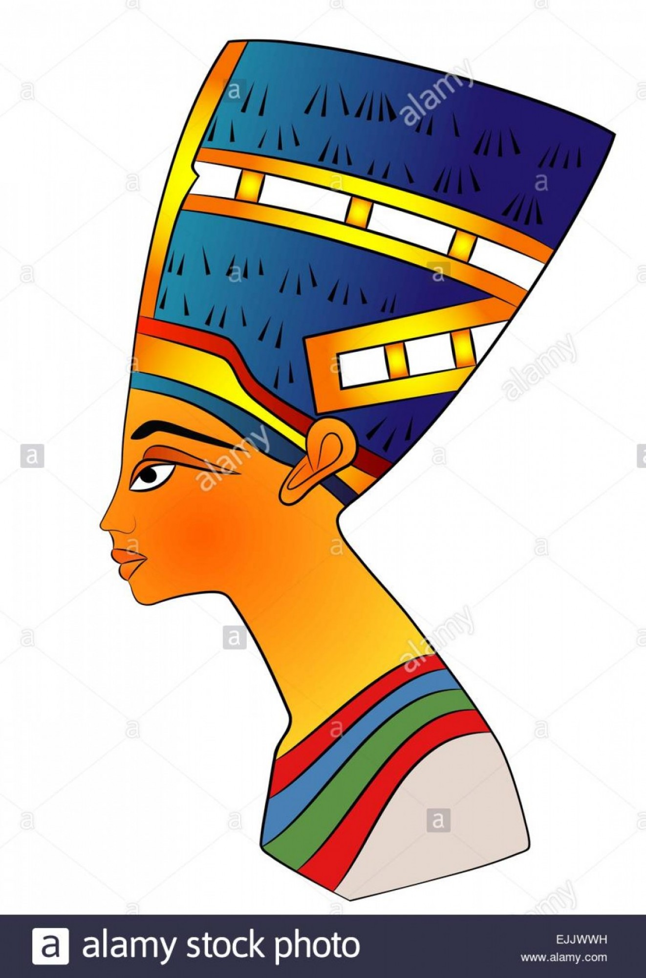 1322x2001 Stock Photo Nefertiti Queen Of Ancient Egypt Vector Studiogrfx