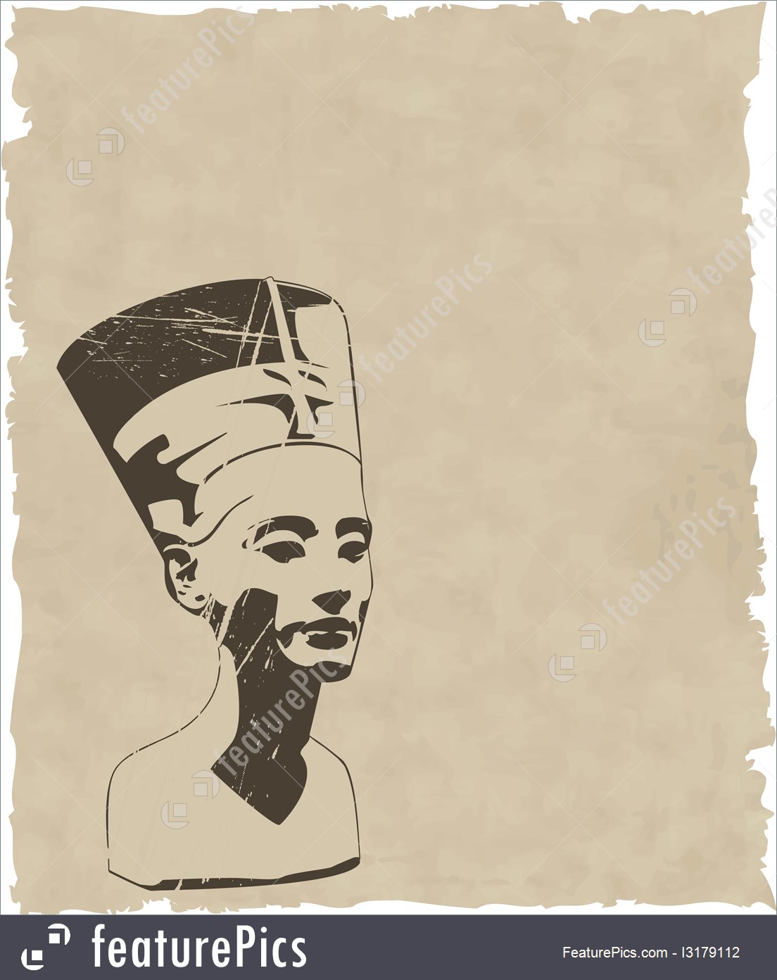 1104x1392 Documentary Vector Head Of Nefertiti