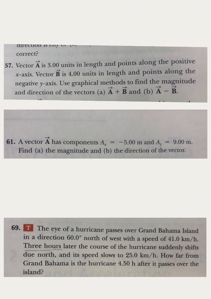 725x1024 Solved Correct Vector A Is Units In Length
