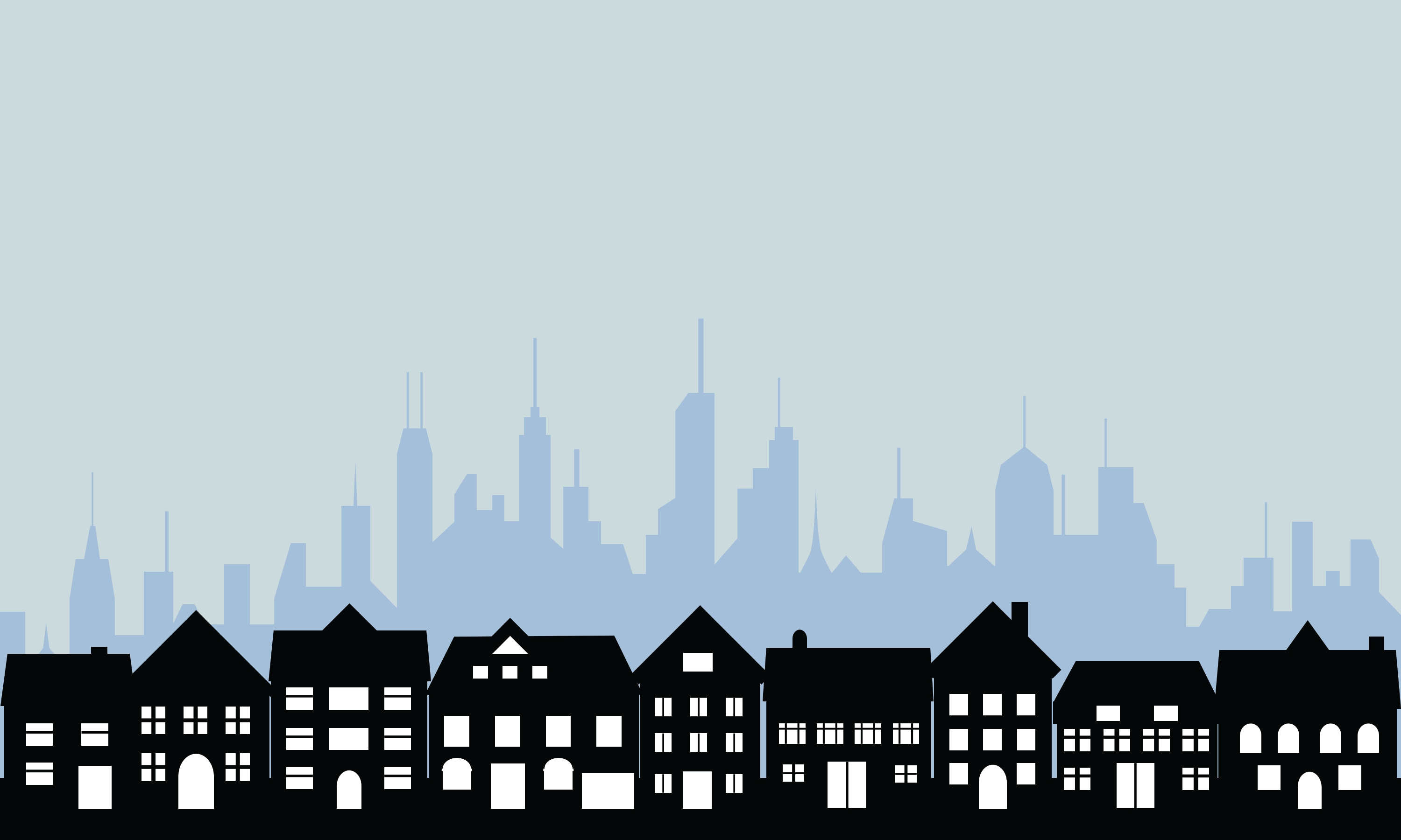 3000x1800 House Skyline Silhouette