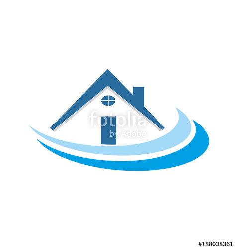 475x500 Blue House Community Neighborhood Vector Stock Image And Royalty