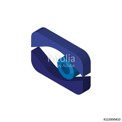 500x500 Neighborhood Watch Isometric Right Top View Icon Stock Image