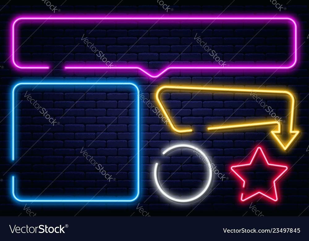 Neon Arrow Sign West And Set Of Signs Rectangle Square Circle 1000x780 Neon Arrow Sign West And Set Of Signs Rectangle Square Circle