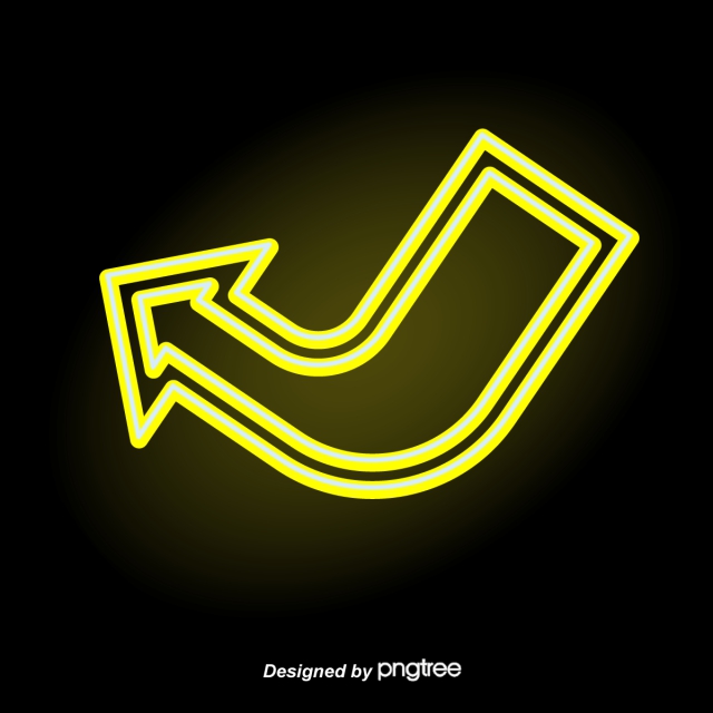 Yellow Neon Arrow, Arrow Vector, Yellow, Neon Light Png And Vector 640x640 Yellow Neon Arrow, Arrow Vector, Yellow, Neon Light Png And Vector