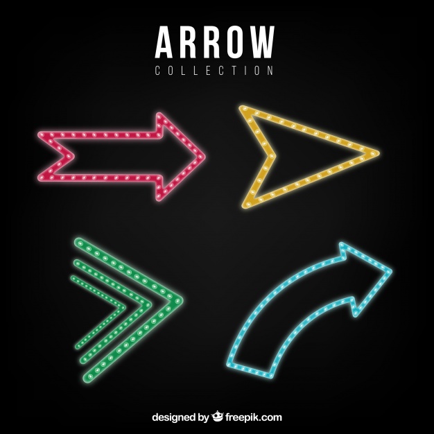 Collection Of Neon Arrows Vector Free Download 626x626 Collection Of Neon Arrows Vector Free Download