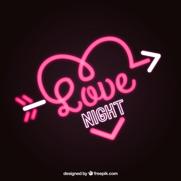Heart Background With Neon Arrow Vector Free Download 626x626 Heart Background With Neon Arrow Vector Free Download