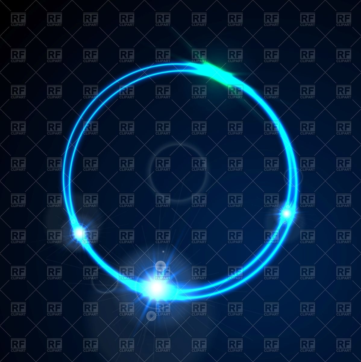 1198x1200 Glow Blue Neon Bright Circle Shiny Background Vector Image