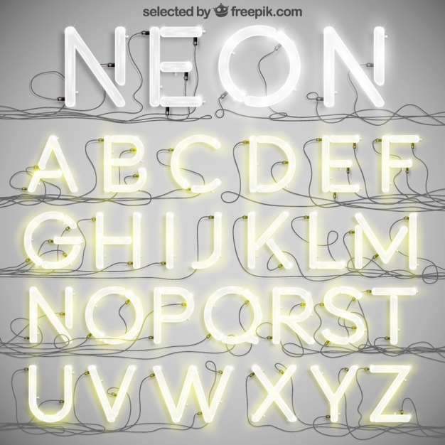 626x626 Neon Font Vectors, Photos And Free Download