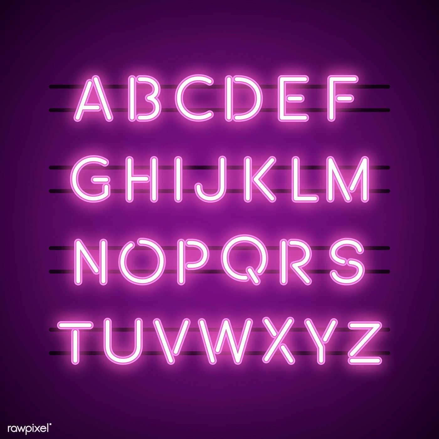 1400x1400 The English Alphabet Capital Letters Vector Free Image