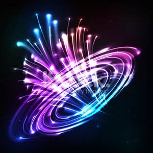 300x300 Neon Lights Vector Cosmic Explode Premium Clipart