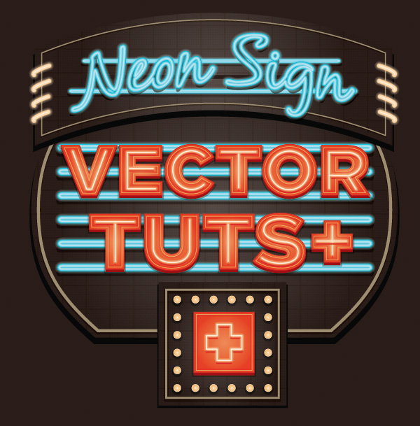 600x609 Create A Glowing Neon Sign Using The Appearance Palette