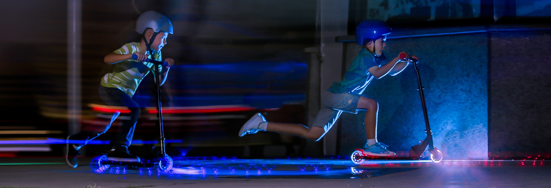 1920x655 Neon Vector Light Up Kids Scooter Red We Are Neon